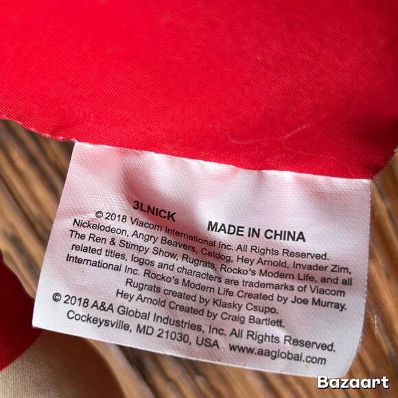 Nickelodeon Nick 90's Cartoon Ren 11”and Stimpy 13” Plush Set 2018 Pre-Owned - Picture 5 of 6